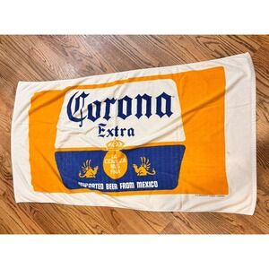 Vintage Corona Extra Beach Towel Beer Advertising R.A. Briggs Official License